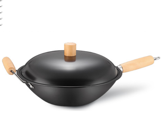 Classic  nonstick  carbon steel coated wok for Walmart