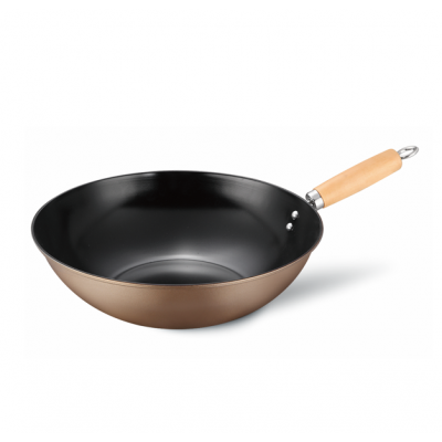 Chinese black wok  carbon steel  wok 35 cm